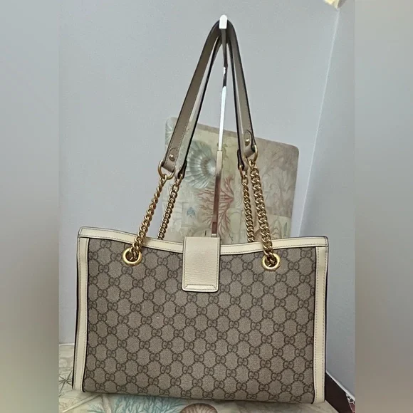 Gucci GG Supreme Padlock Shoulder Bag